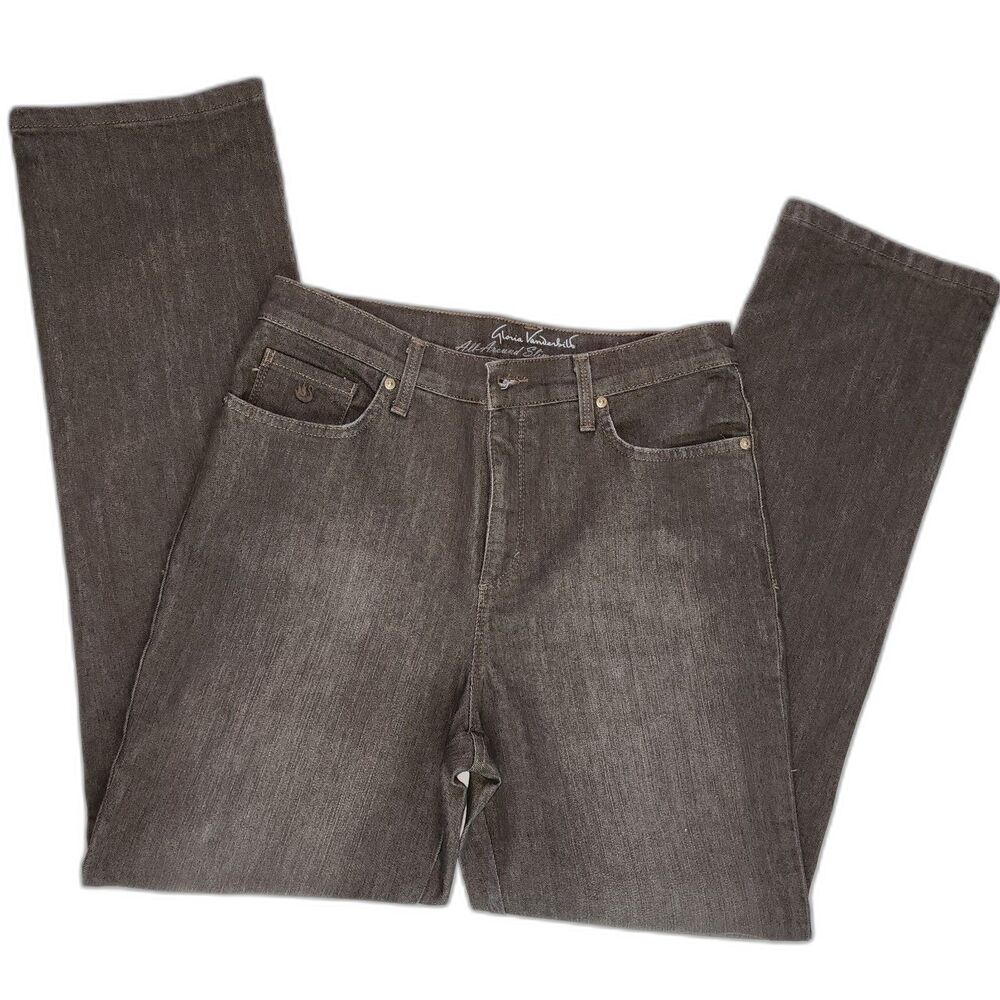 Gloria Vanderbilt All Around Slimming Effect Straight Leg Jeans Sz 8